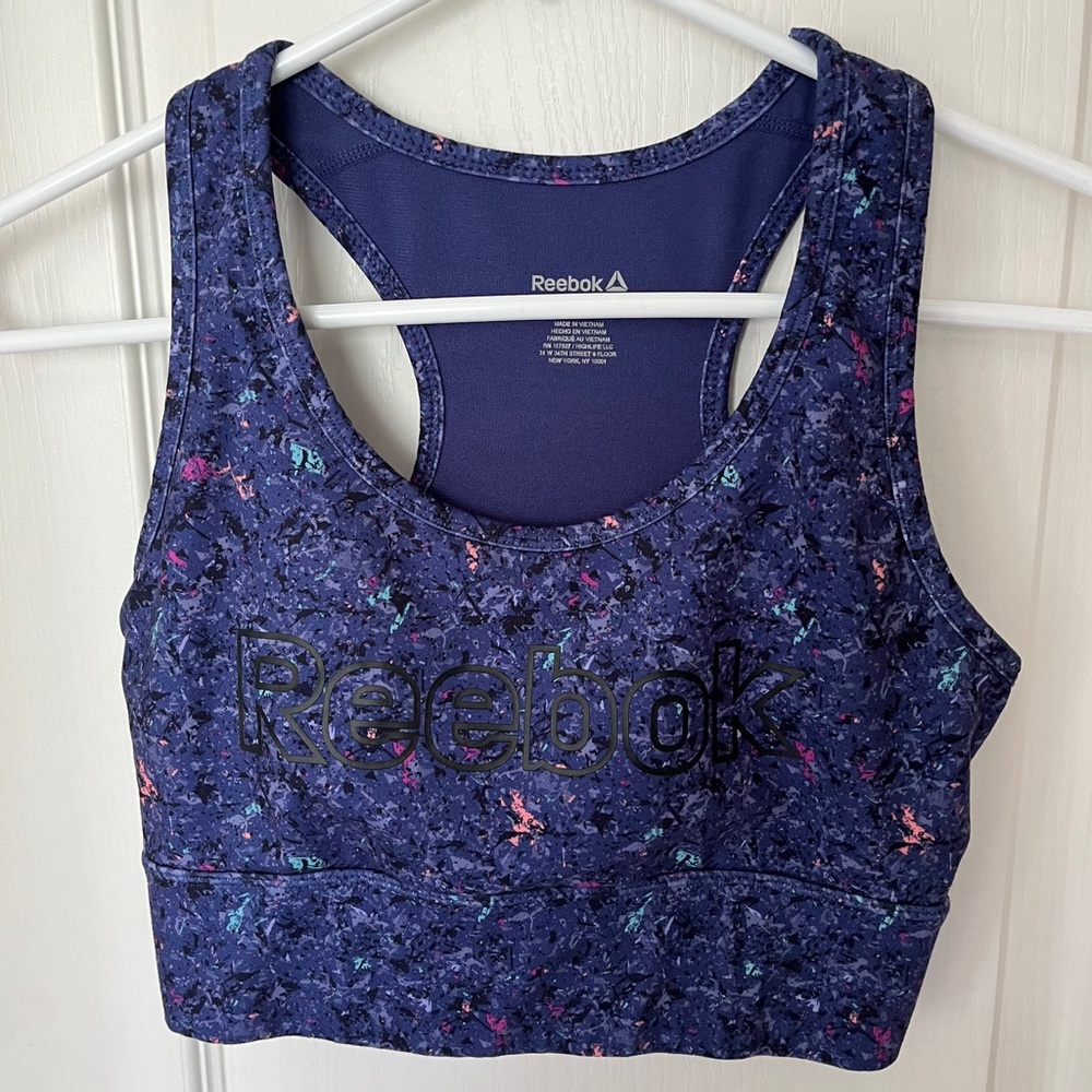 Reebok Sports Bra Women’s Purple size small